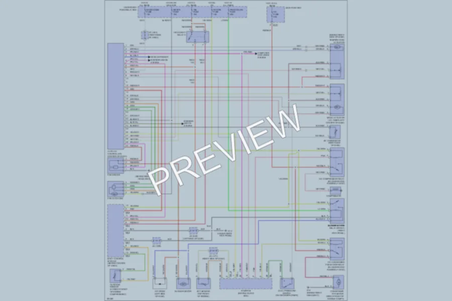 2004 Suzuki GrandVitara Air Conditioning wiring diagram preview