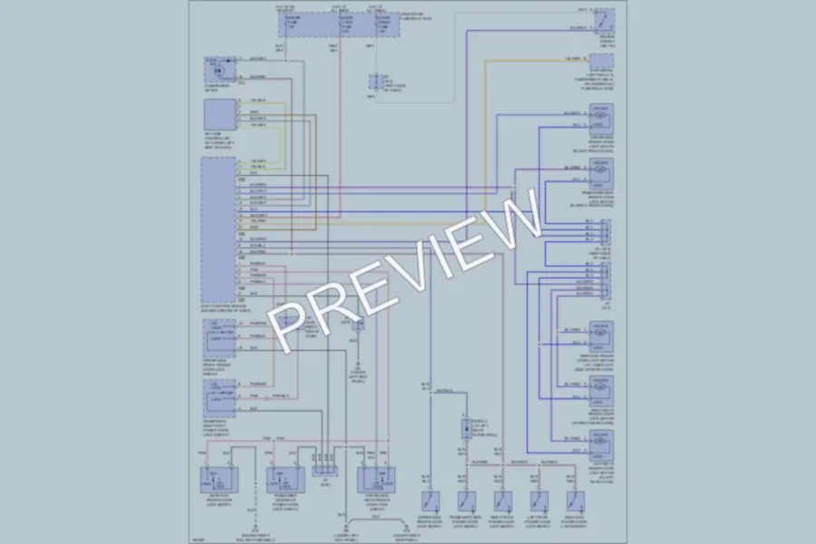 2004 Suzuki GrandVitara Power Door Locks wiring diagram preview