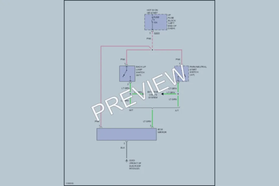 2004 Suzuki Verona Power Mirrors wiring diagram preview