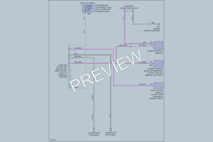 2004 Suzuki VitaraV6 Computer Data Lines wiring diagram preview
