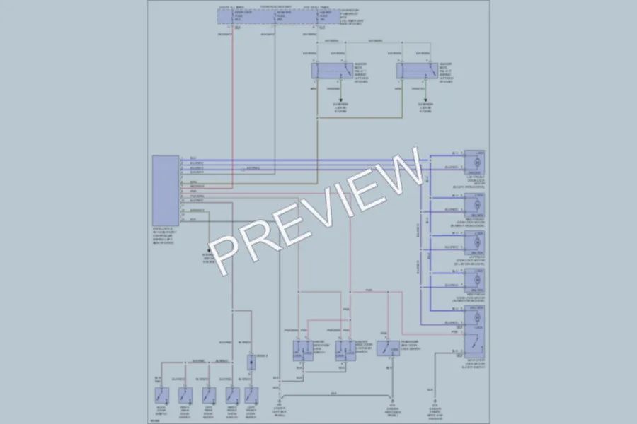 2004 Suzuki VitaraV6 Power Door Locks wiring diagram preview