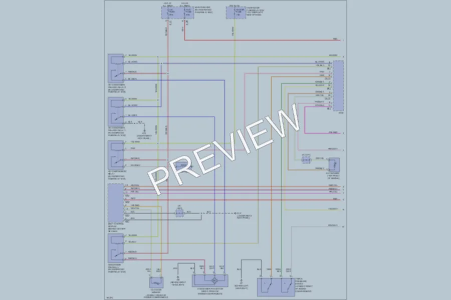 2004 Suzuki XL7 Air Conditioning wiring diagram preview