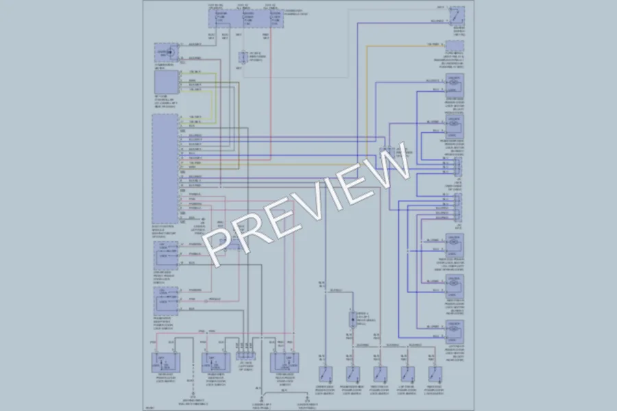 2004 Suzuki XL7 Power Door Locks wiring diagram preview