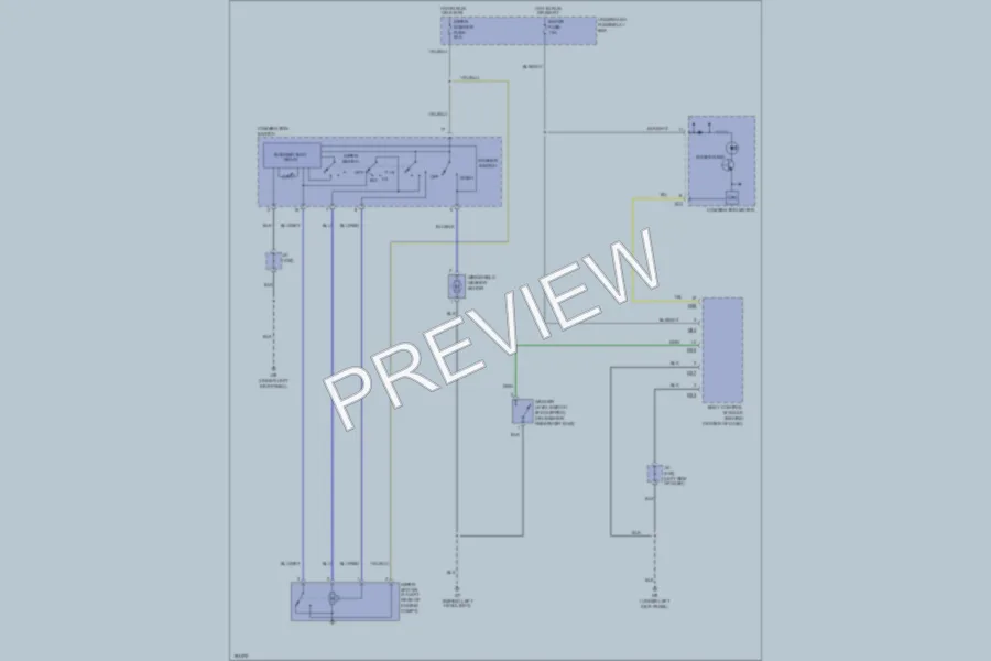 2004 Suzuki XL7 Wiper Washer wiring diagram preview