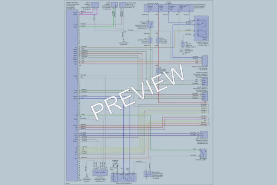 2004 Toyota 4Runner Electronic Suspension wiring diagram preview
