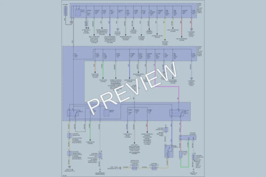 2004 Toyota 4Runner Power Distribution wiring diagram preview