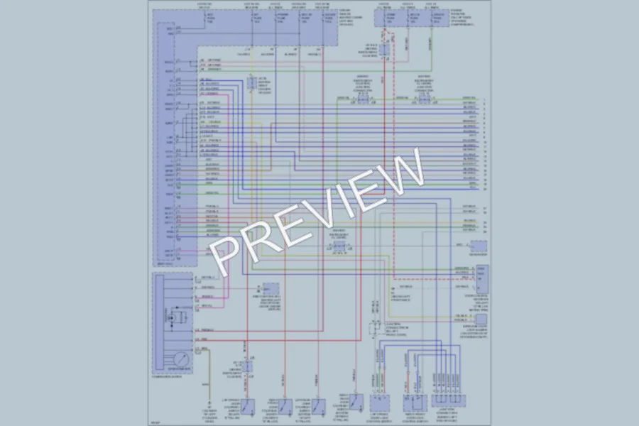 2004 Toyota 4Runner Power Door Locks wiring diagram preview