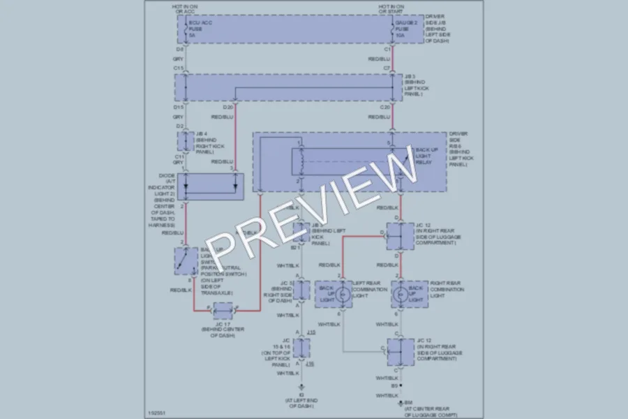2004 Toyota Avalon Exterior Lights wiring diagram preview