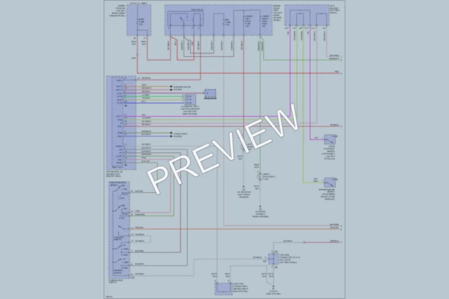 2004 Toyota Avalon Headlights wiring diagram preview