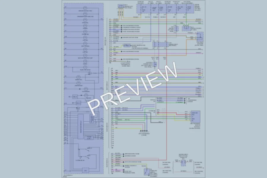 2004 Toyota Avalon Instrument Cluster wiring diagram preview