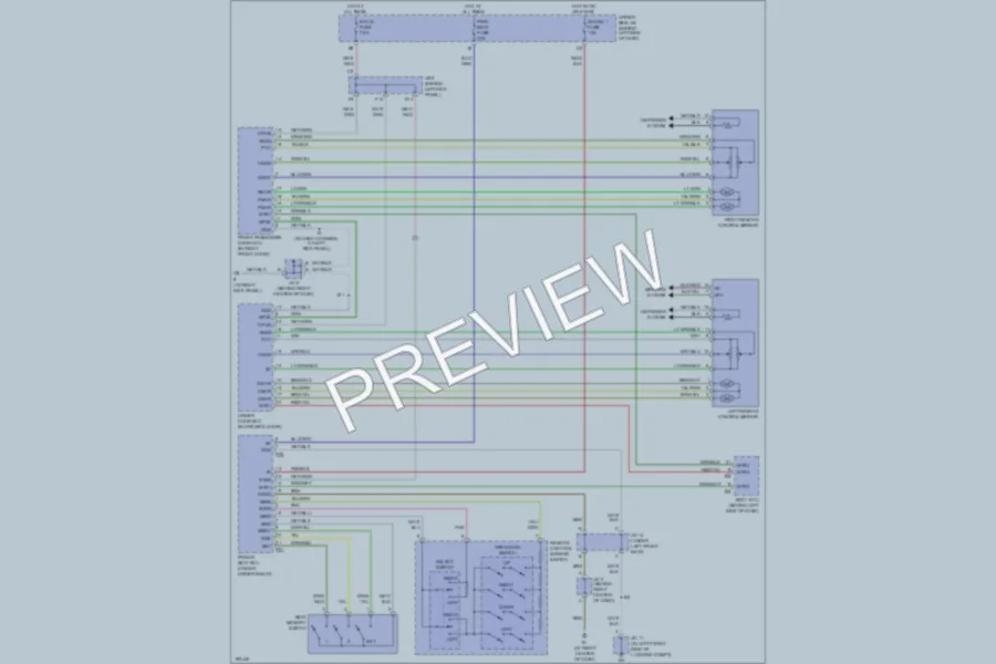 2004 Toyota Avalon Memory Systems wiring diagram preview