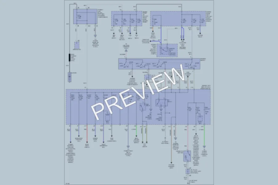 2004 Toyota Avalon Power Distribution wiring diagram preview