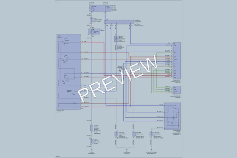 2004 Toyota Avalon Wiper Washer wiring diagram preview