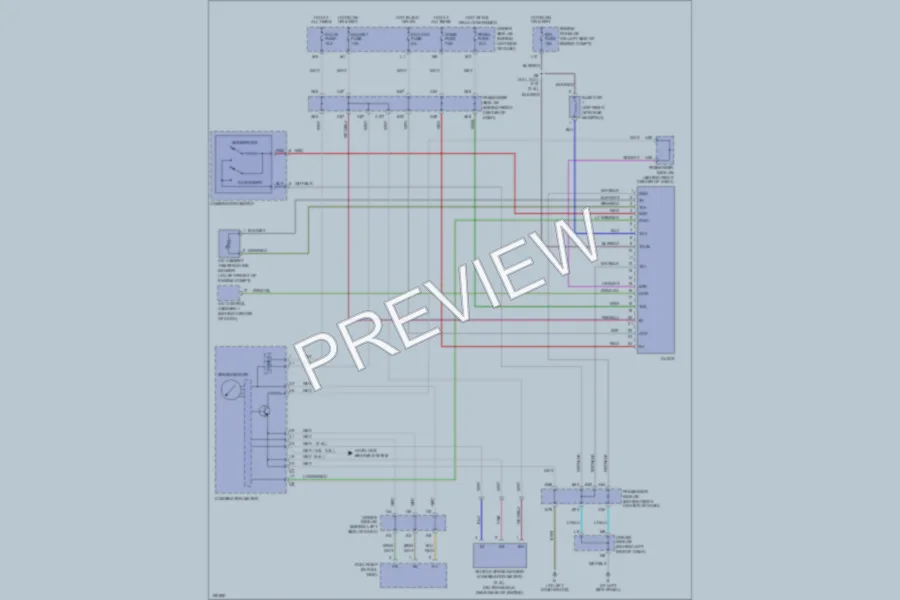 2004 Toyota Camry Instrument Cluster wiring diagram preview