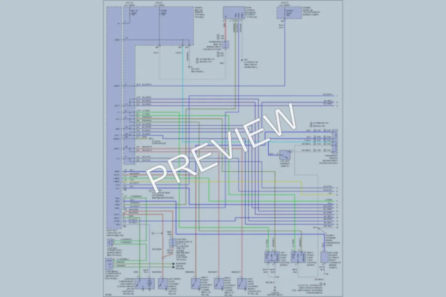 2004 Toyota Camry Power Door Locks wiring diagram preview