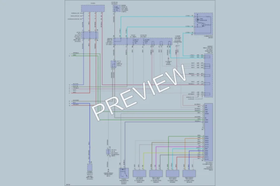 2004 Toyota Camry Supplemental Restraints wiring diagram preview