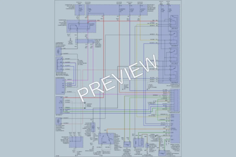 2004 Toyota Celica Air Conditioning wiring diagram preview