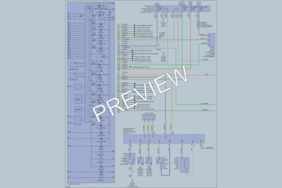 2004 Toyota Celica Instrument Cluster wiring diagram preview