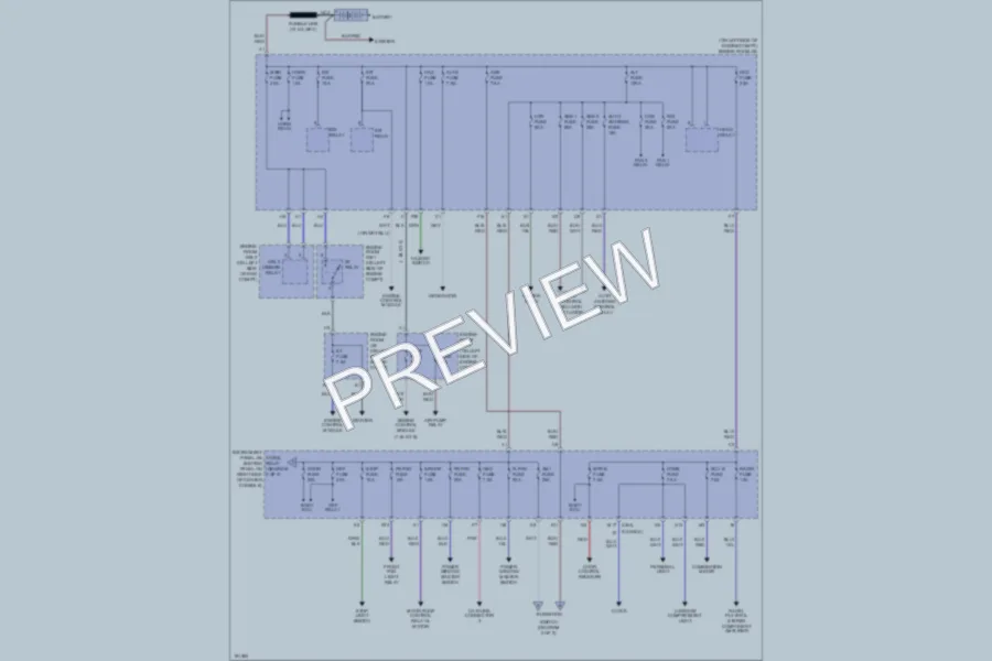 2004 Toyota Celica Power Distribution wiring diagram preview