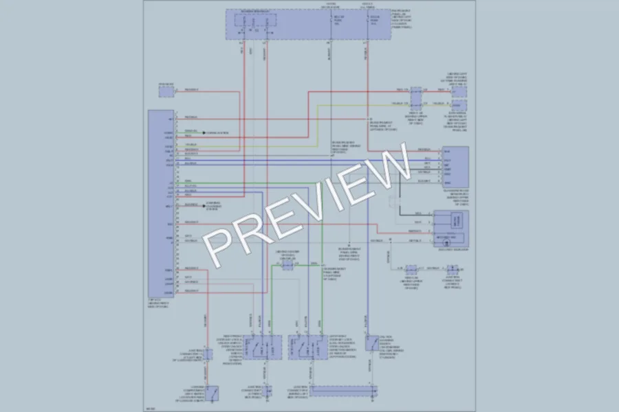 2004 Toyota Corolla Anti Theft wiring diagram preview