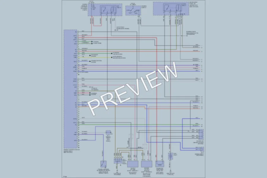 2004 Toyota Corolla Engine Performance wiring diagram preview