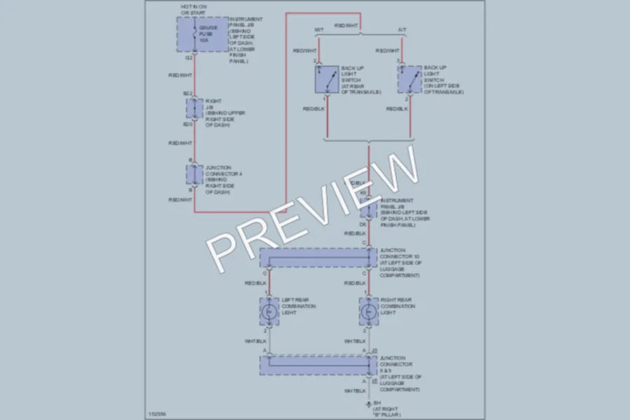 2004 Toyota Corolla Exterior Lights wiring diagram preview