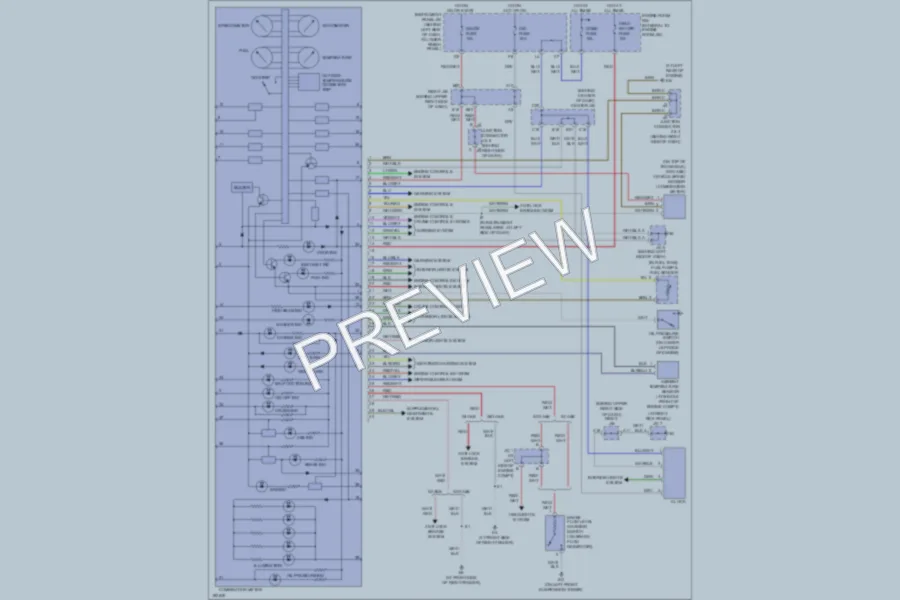 2004 Toyota Corolla Instrument Cluster wiring diagram preview