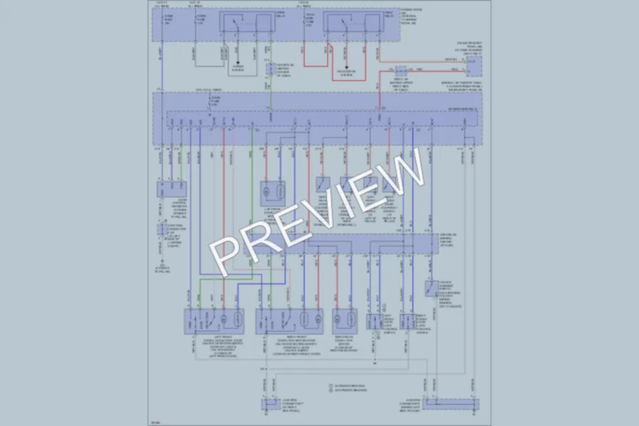 2004 Toyota Corolla Power Door Locks wiring diagram preview