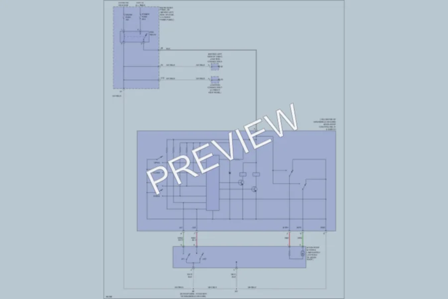2004 Toyota Corolla Power Top Sunroof wiring diagram preview