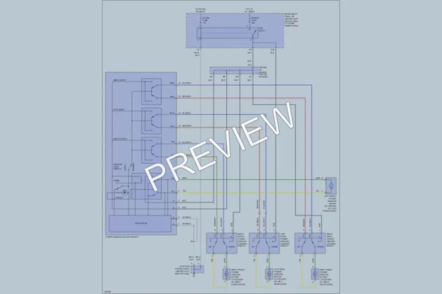 2004 Toyota Corolla Power Windows wiring diagram preview