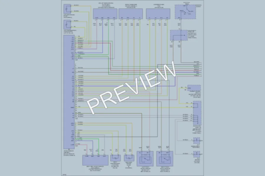 2004 Toyota Corolla Supplemental Restraints wiring diagram preview