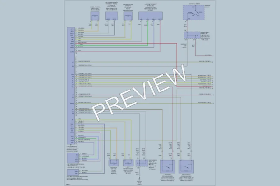 2004 Toyota Echo Supplemental Restraints wiring diagram preview