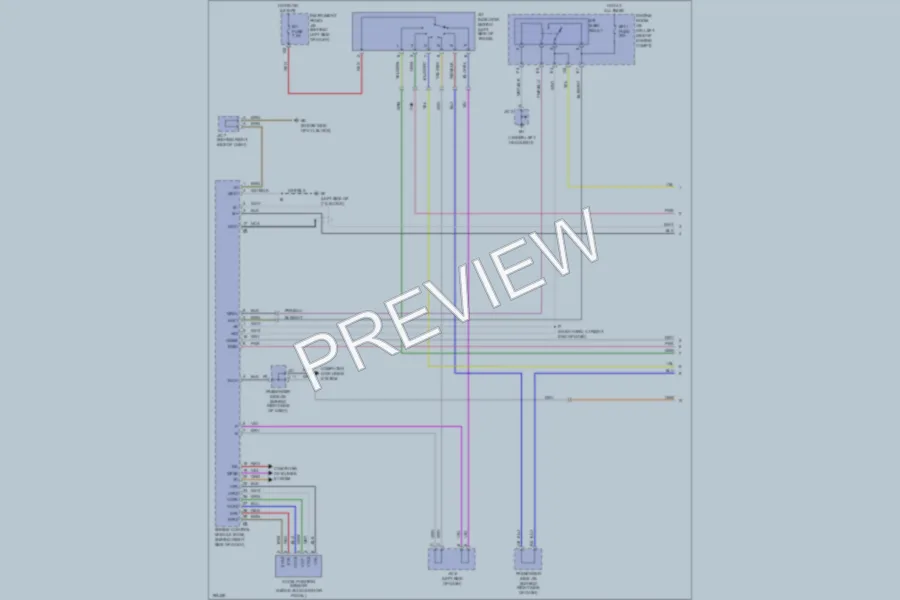2004 Toyota Highlander Transmission wiring diagram preview