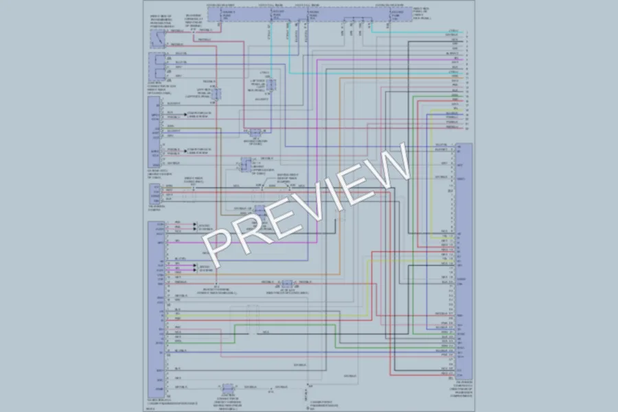 2004 Toyota LandCruiser Navigation wiring diagram preview