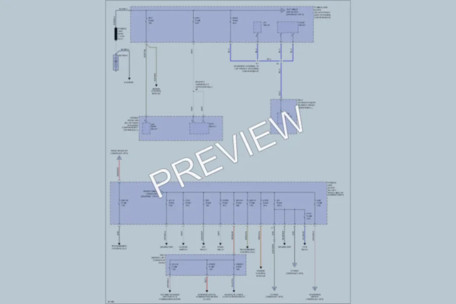 2004 Toyota MR2Spyder Power Distribution wiring diagram preview