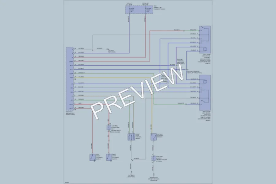 2004 Toyota MR2Spyder Power Door Locks wiring diagram preview