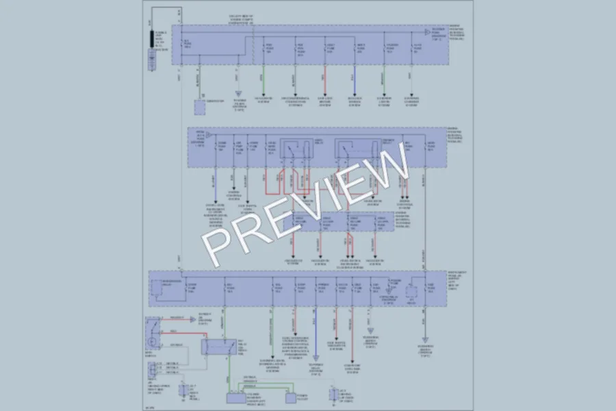 2004 Toyota Matrix Power Distribution wiring diagram preview
