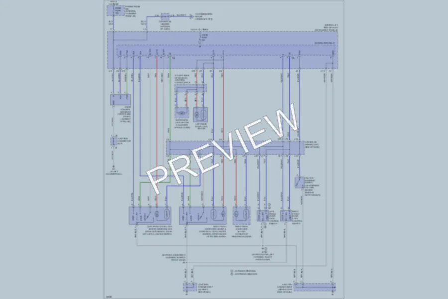 2004 Toyota Matrix Power Door Locks wiring diagram preview