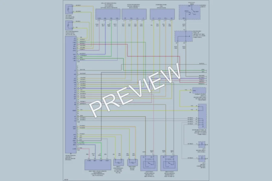 2004 Toyota Matrix Supplemental Restraints wiring diagram preview