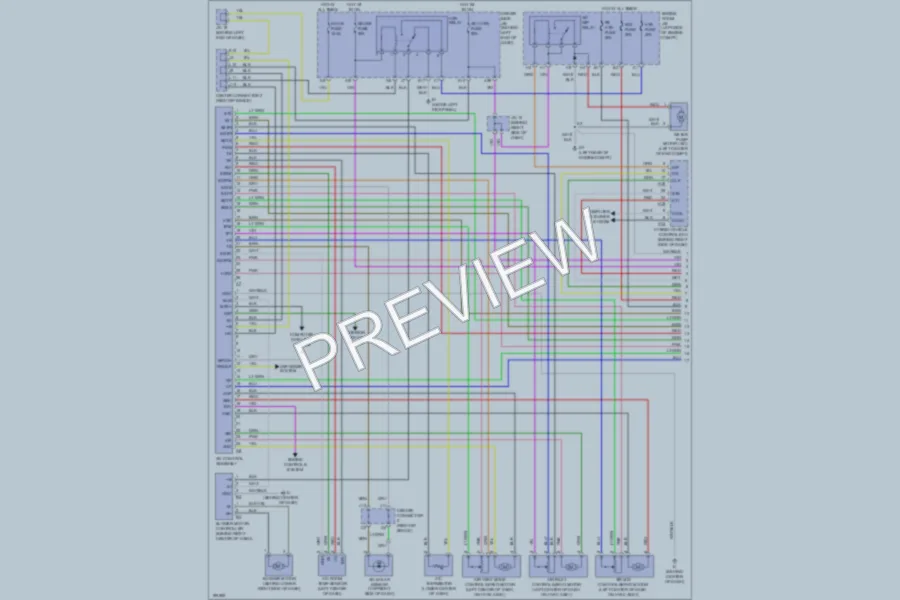 2004 Toyota Prius Air Conditioning wiring diagram preview