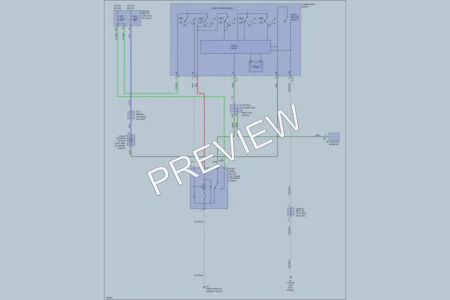 2004 Toyota Prius Wiper Washer wiring diagram preview