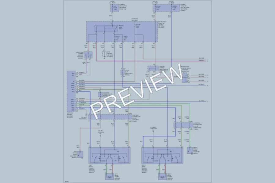 2004 Toyota Sequoia Power Windows wiring diagram preview