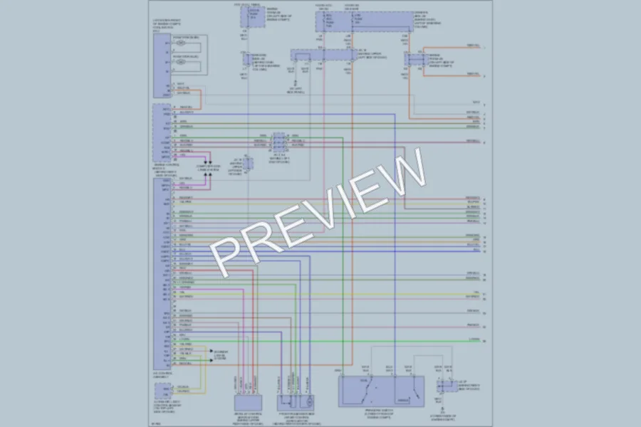 2004 Toyota Sienna Air Conditioning wiring diagram preview