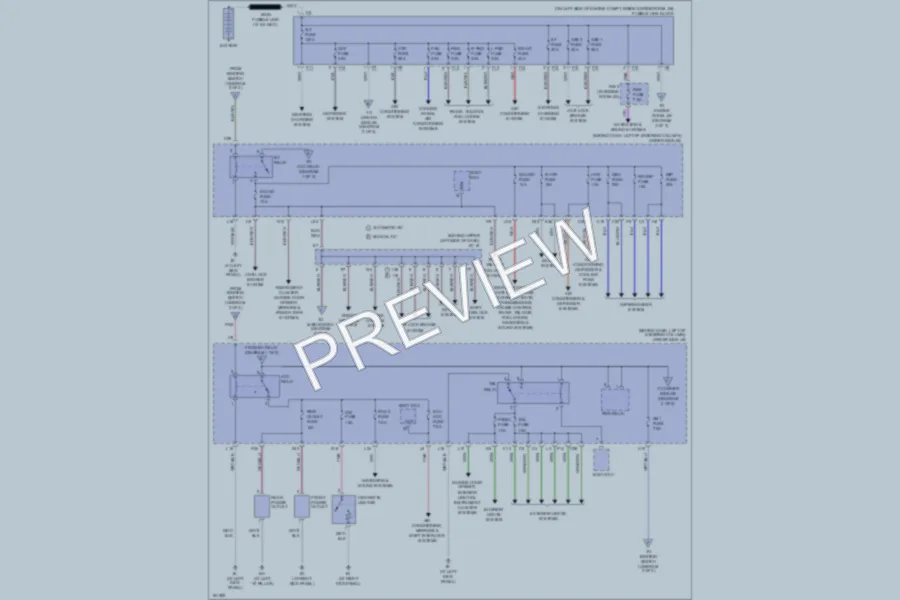 2004 Toyota Sienna Power Distribution wiring diagram preview