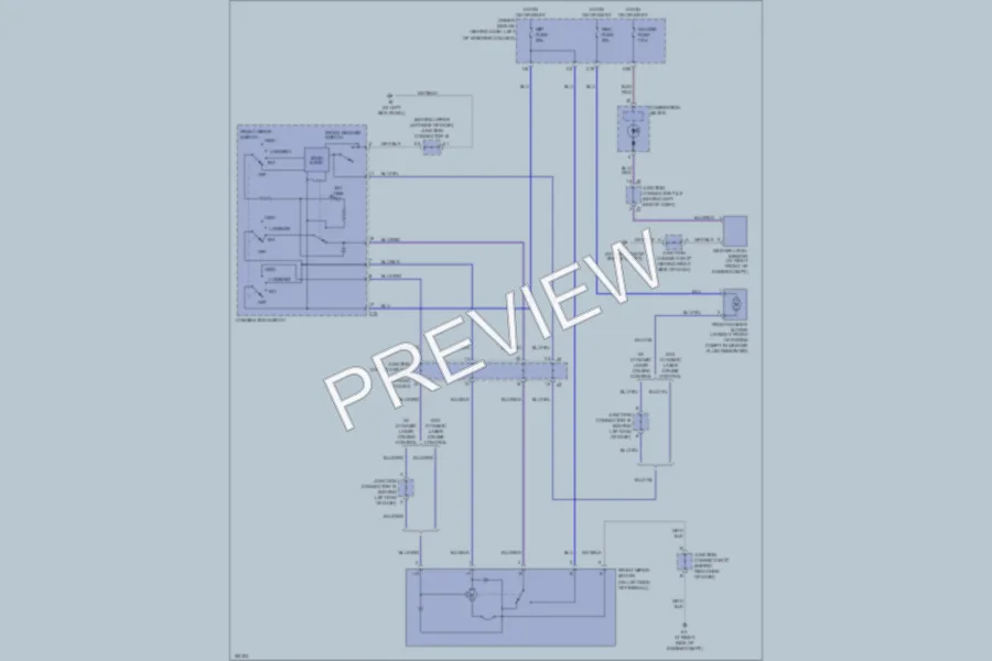 2004 Toyota Sienna Wiper Washer wiring diagram preview