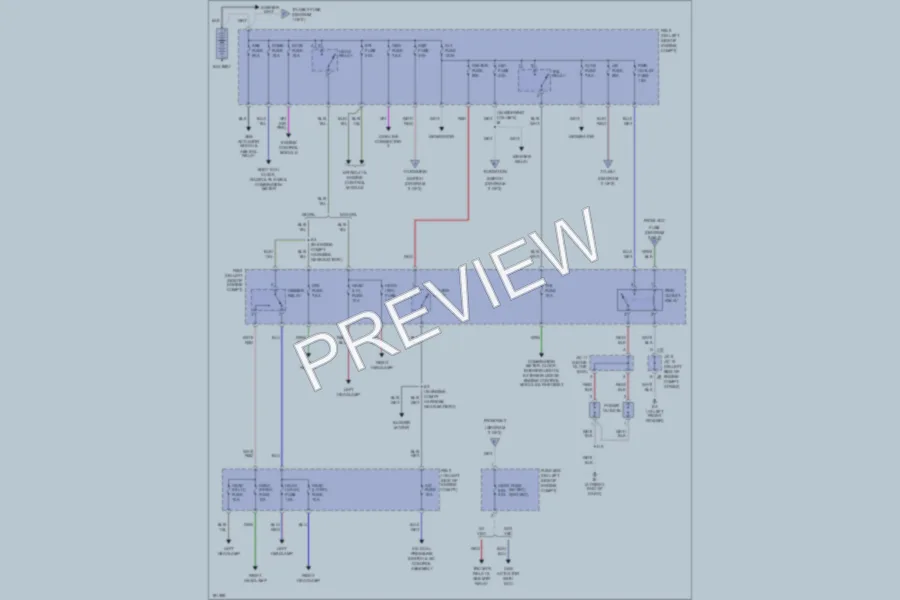 2004 Toyota Tacoma Power Distribution wiring diagram preview