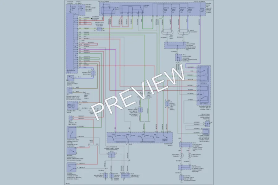 2004 Toyota Tundra Headlights wiring diagram preview