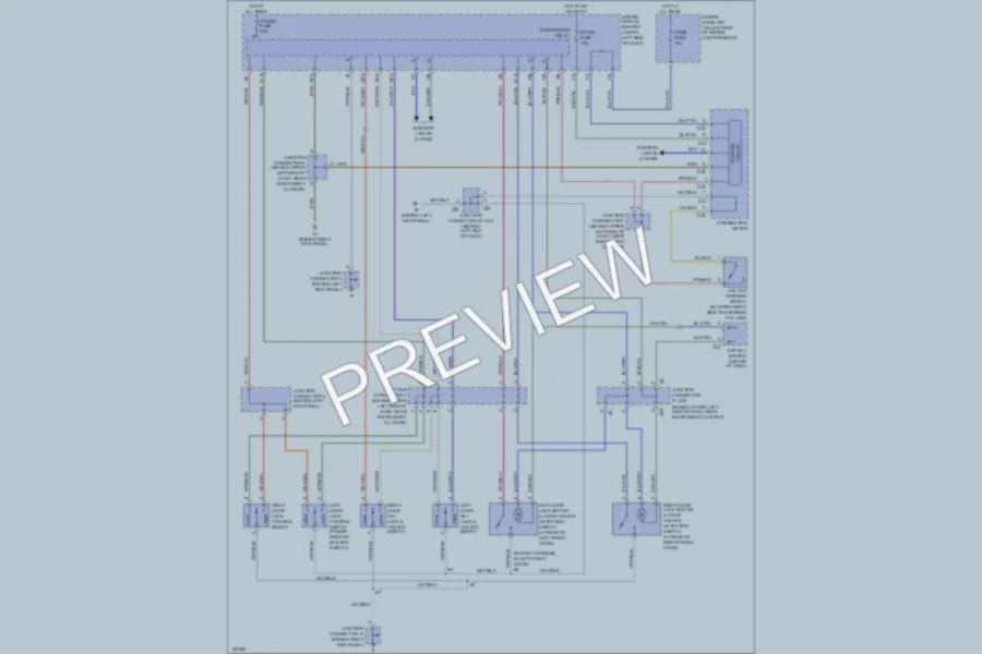 2004 Toyota Tundra Power Door Locks wiring diagram preview