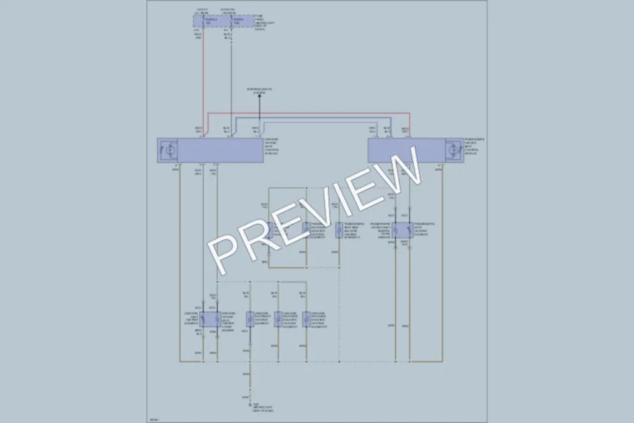 2004 Volkswagen Golf Power Seats wiring diagram preview