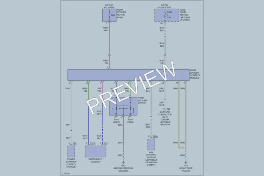 2004 Volkswagen NewBeetle Active Bodyworks wiring diagram preview